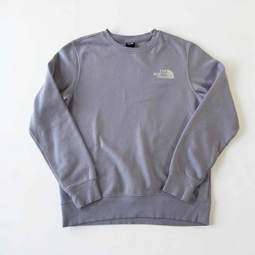 The North Face Lavender Purple Crewneck Pullover Relaxed Fit Sweatshirt Size M - Picture 5 of 9